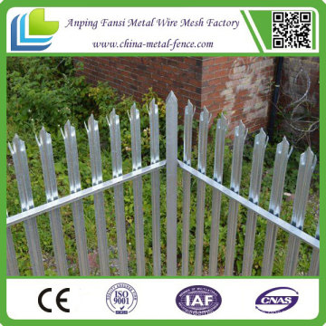 Galvanized Steel Perimeter Security Palisade Fence for UK Market